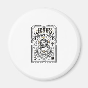 Jesus Tattoo Flash Christian Jesus Tattoo Flash Ch Magnet