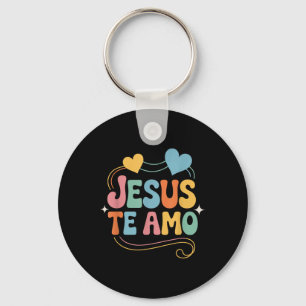 Jesus Te Ama Spanish Inspiring Loving Quote Key Ring