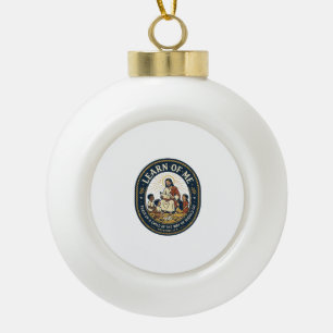 Jesus Teacher Assistant School Support Staff T-Shi Ceramic Ball Christmas Ornament