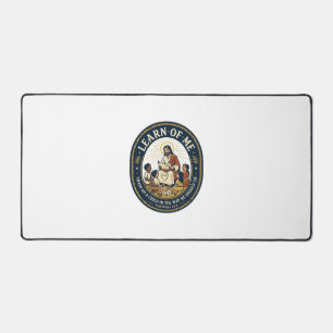 Jesus Teacher Assistant School Support Staff T-Shi Desk Mat