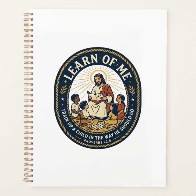 Jesus Teacher Assistant School Support Staff T-Shi Planner (Front)