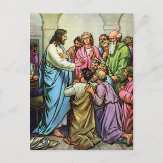 Jesus Teaching A New Commandment Postcard