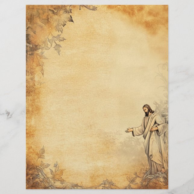 Jesus Teaching Bible Journal Vintage Parchment (Front)