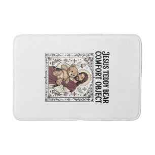 Jesus Teddy Bear Comfort Object Jesus Teddy Bear C Bath Mat