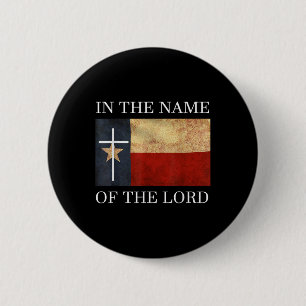 Jesus Texas Christian 6 Cm Round Badge