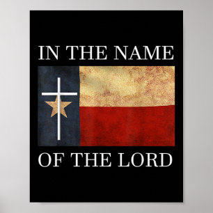 Jesus Texas Christian Poster