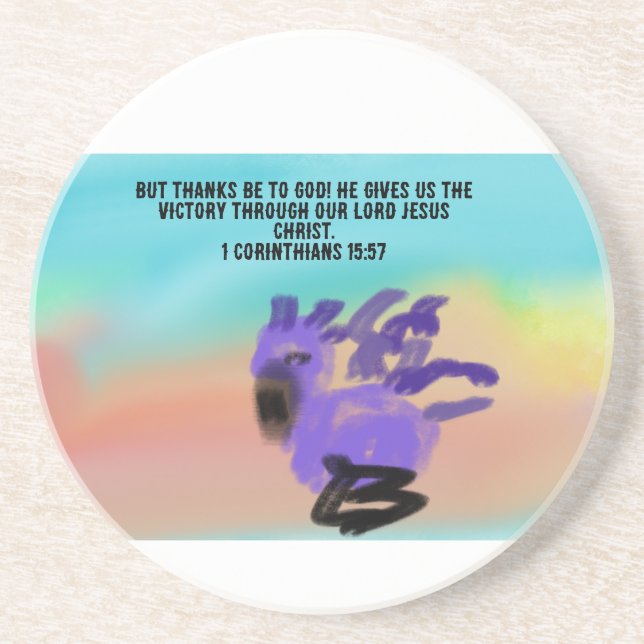 jesus thank you coaster (Front)