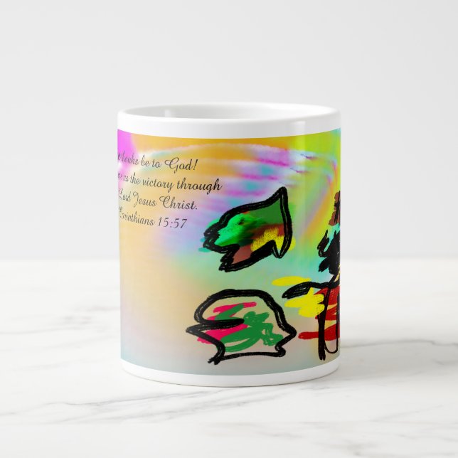 jesus thank you large coffee mug (Front)