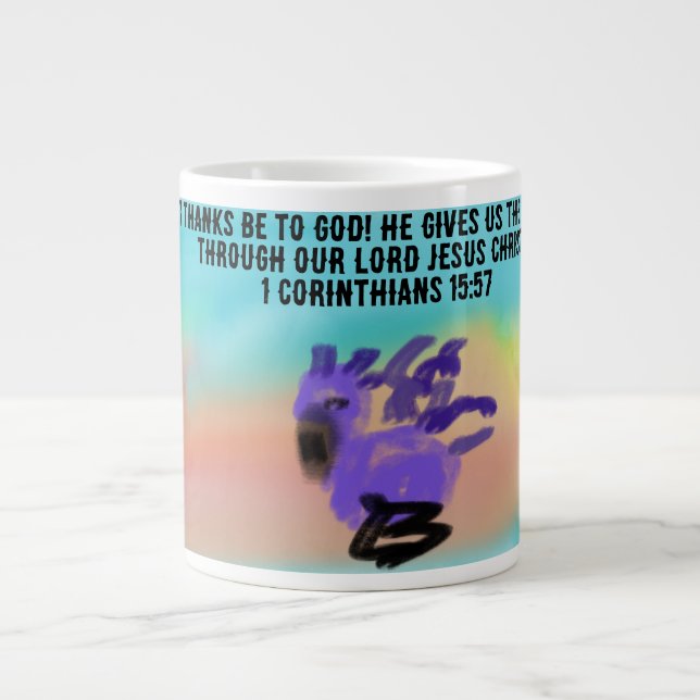 jesus thank you large coffee mug (Front)