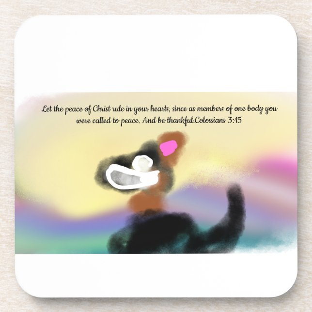 jesus thankful coaster (Front)