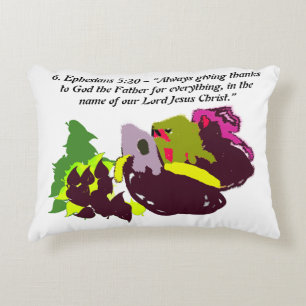 Jesus thanks decorative cushion