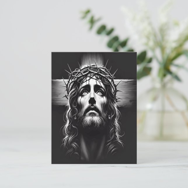 Jesus The Crucified Saviour’s Final Moments Postcard (Standing Front)