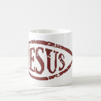 jesus the fish coffee mug