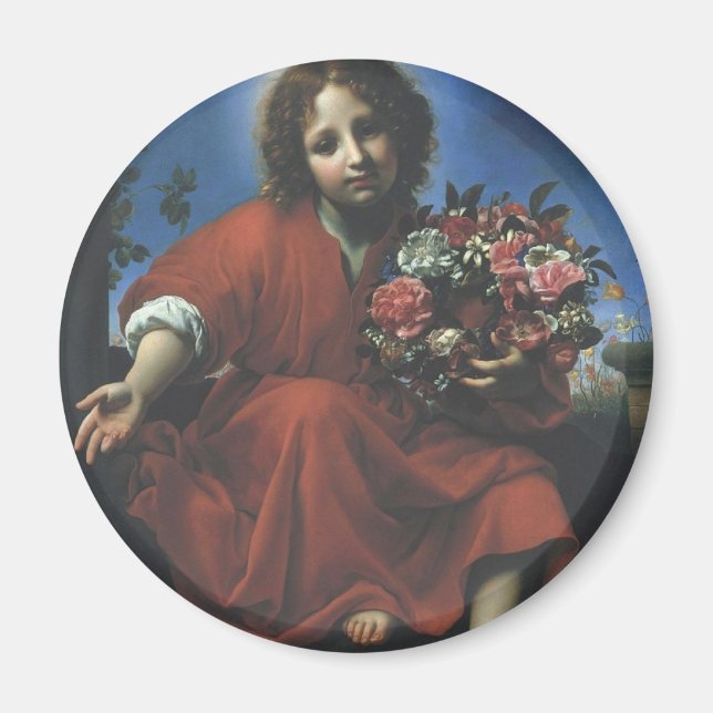 JESUS THE FLOWER CHILD MAGNET (Front)