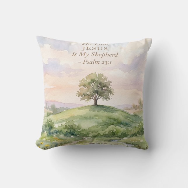 Jesus the Good Shepherd Cushion (Front)