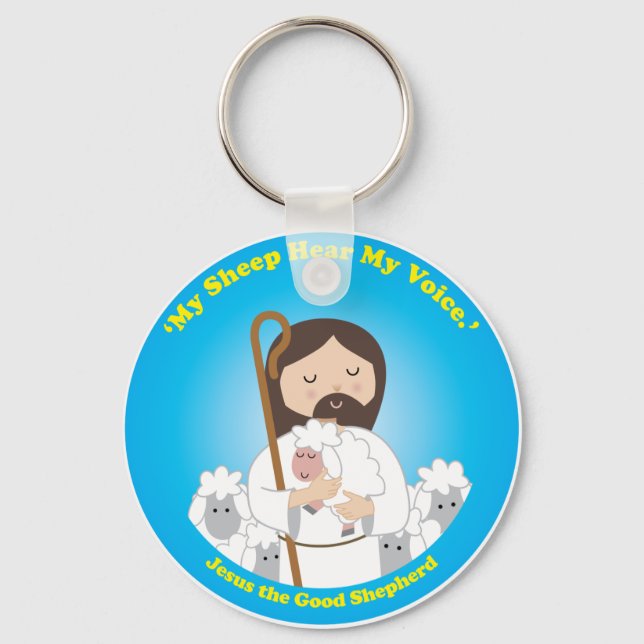 Jesus the Good Shepherd Key Ring (Front)