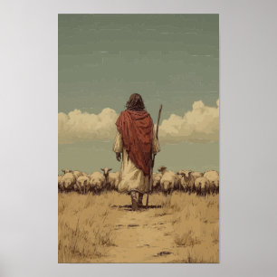 Jesus the Good Shepherd Poster