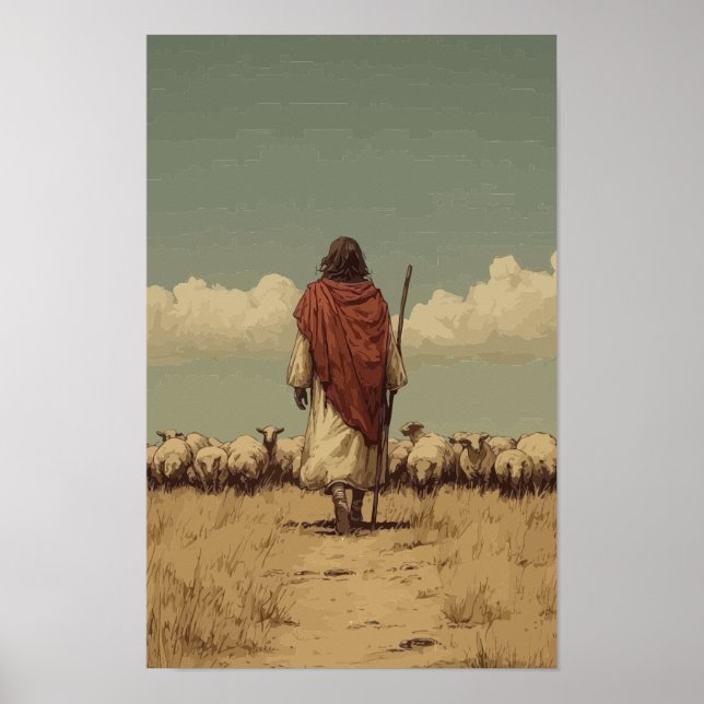 Jesus the Good Shepherd Poster (Front)