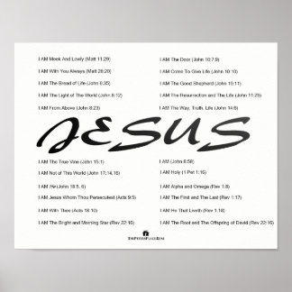 Jesus The Great I AM Poster