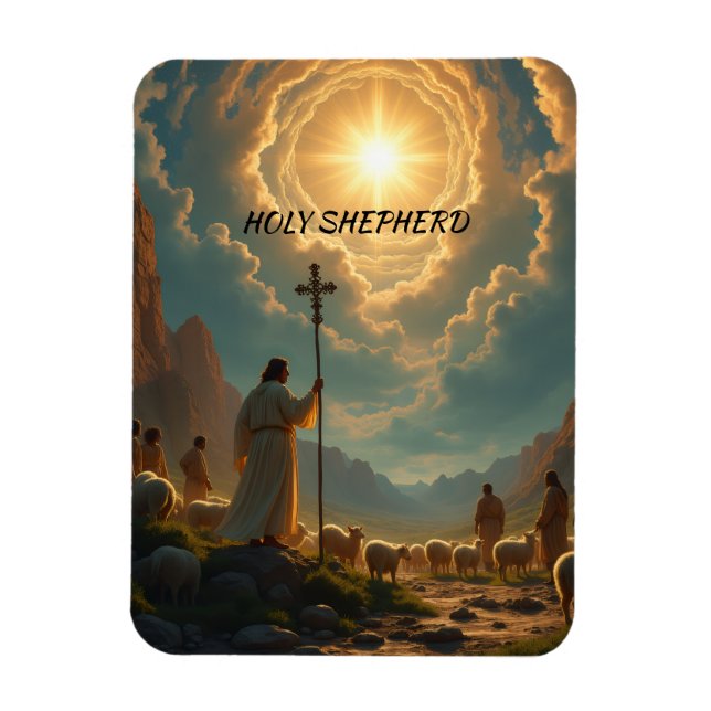Jesus the Holy Shepherd  Magnet (Vertical)