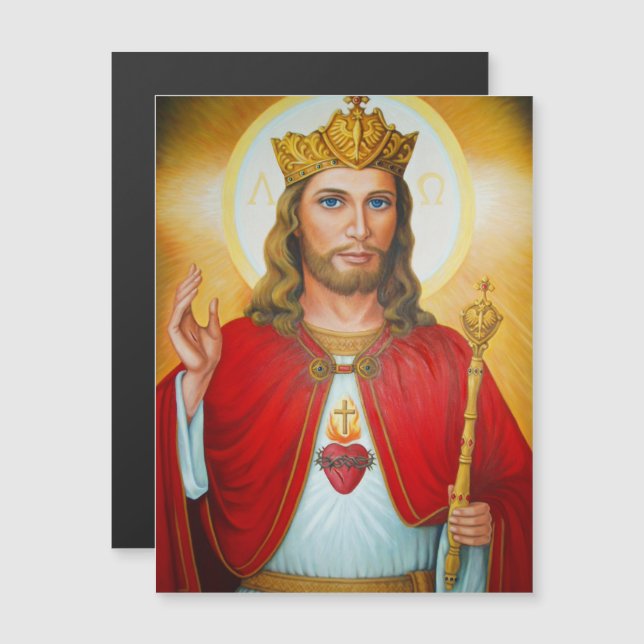 Jesus The King Blessing Sacred Heart of Jesus (Front/Back)