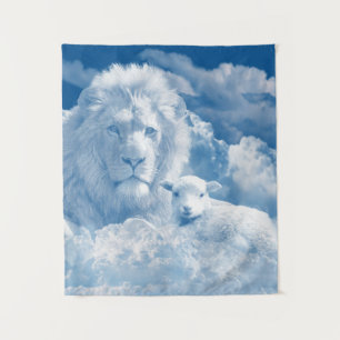 JESUS THE LAMB AND JESUS THE LION TAPESTRY