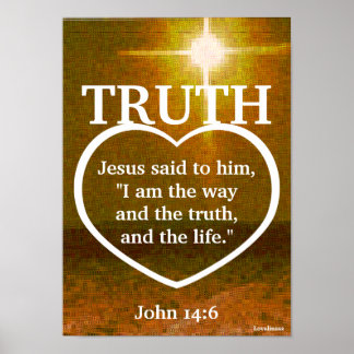 Jesus The Light Of Truth Bible Verse-Customise Poster