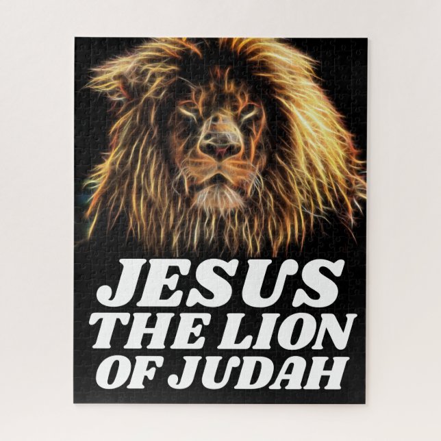 JESUS THE LION OF JUDAH CHRISTIAN JIGSAW PUZZLE (Vertical)
