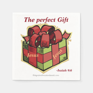 Jesus The perfect Gift Christmas Napkin
