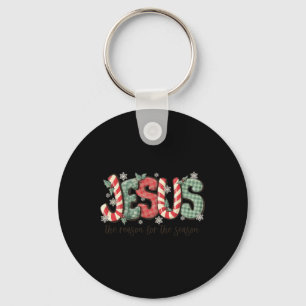Jesus The Reason For The Season Christian Christma Key Ring