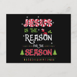Jesus The Reason The Season Christian Christmas Postcard