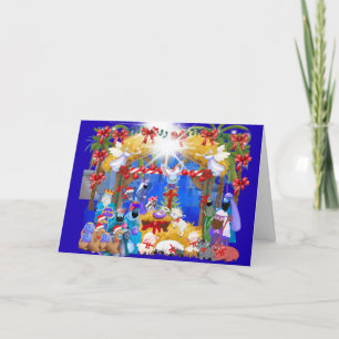Jesus The Savior Is Born Greeting Card