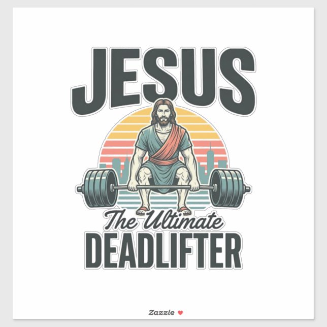 Jesus The Ultimate Deadlifter Vintage (Sheet)