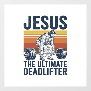 Jesus The Ultimate Deadlifter Vintage Gym Shirt_1