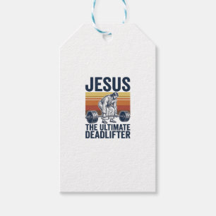 Jesus The Ultimate Deadlifter Vintage Gym Shirt_1 Gift Tags