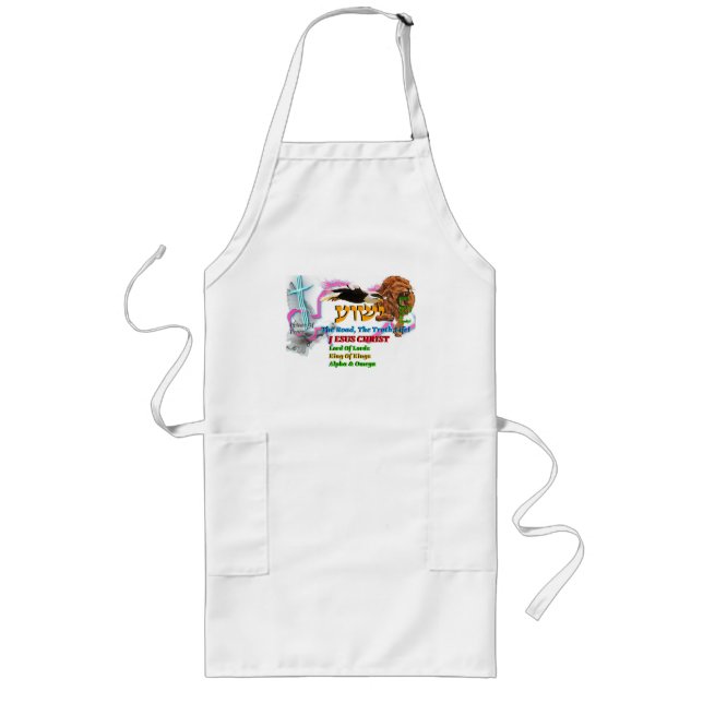 Jesus The Way ,The Truth. Life! Lion Of Judah Long Apron (Front)