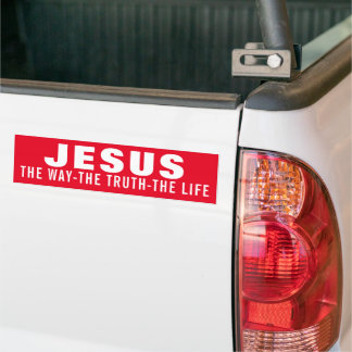 JESUS THE WAY THE TRUTH THE LIFE  BUMPER STICKER