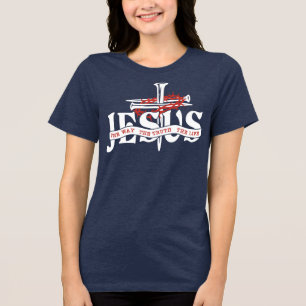 Jesus The Way The Truth The Life Tri-Blend Shirt