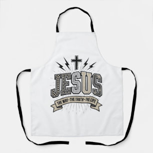 Jesus The Way The Truth The Life Vintage Christian Apron