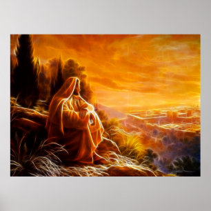 Jesus Thinking About People (You) Poster