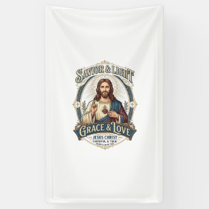 Jesus Thrift Store Vintage Hunting Graphic Tee Chr Banner