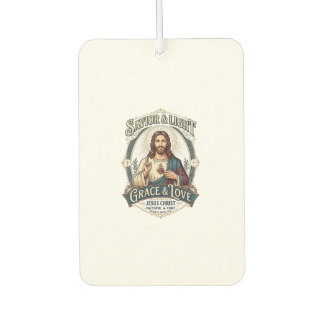 Jesus Thrift Store Vintage Hunting Graphic Tee Chr Car Air Freshener