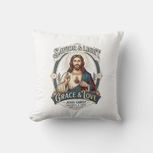 Jesus Thrift Store Vintage Hunting Graphic Tee Chr Cushion