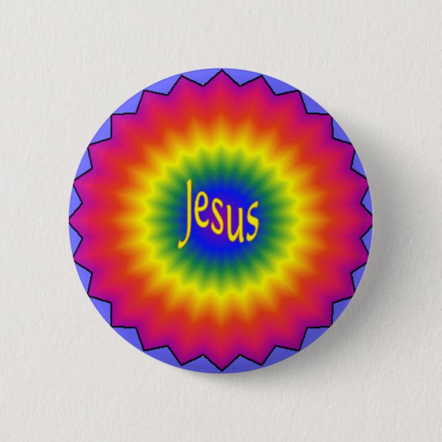 Jesus Tie Dye Button (Front)