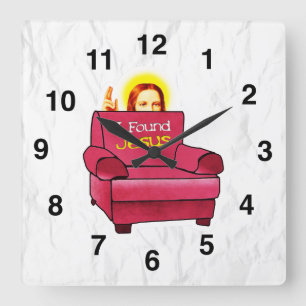 Jesus Time Square Wall Clock