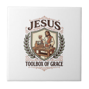 Jesus Toolbox Of Grace Jesus Toolbox Grace Christi Ceramic Tile