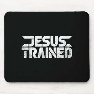 Jesus Trained God Family Wrestling Christian Mouse Pad