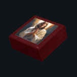 Jesus Trinket Box<br><div class="desc">Trinket box is shown in a mahogany finish wood with an art print of Jesus in prayer.
Small size shown.
Customise this item and add text or buy as is.



Licensed Image</div>
