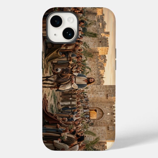 Jesus Triumphal Entry Palm Christian iPhone Case (Back)