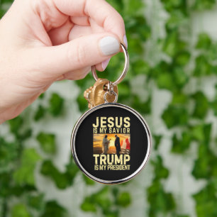 Jesus Trump - Jesus Is My Lord Saviour Key Ring